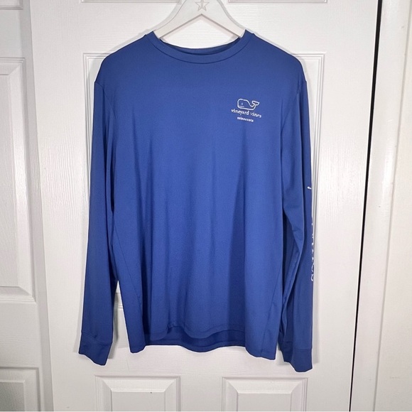 Vineyard Vines Men's Blue Long Sleeve Shirt - Picture 1 of 7